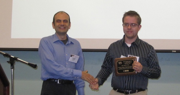 Thomas Frost Receives Best Paper Award for Achieving a HQ QD Red Laser